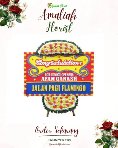 Bunga Papan Congratulation di Balong Gede